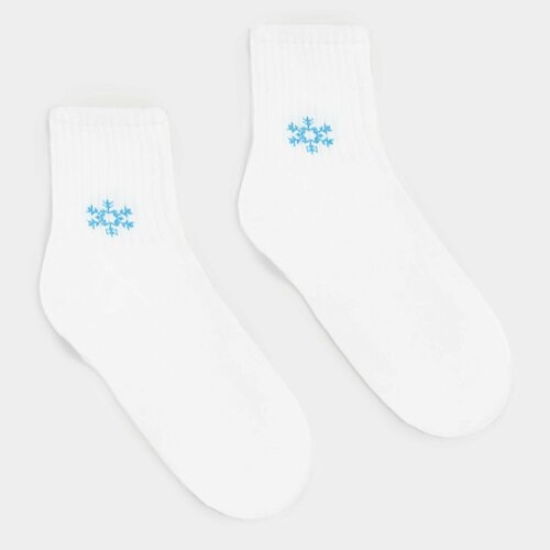 Носки Minaku, размер 36/37, белый носки из ангоры снежинка