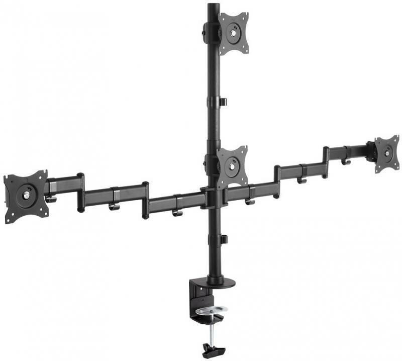 Кронштейн для мониторов Arm Media LCD-T16 Для 4-Х 10"-32", max 4x10 кг, 5 ст свободы, поворот на штанги 360°, высота штанги 450мм, maxVESA10