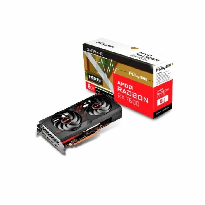 Видеокарта Sapphire RX7600 PULSE 8GB (11324-01-20G) - фото №4