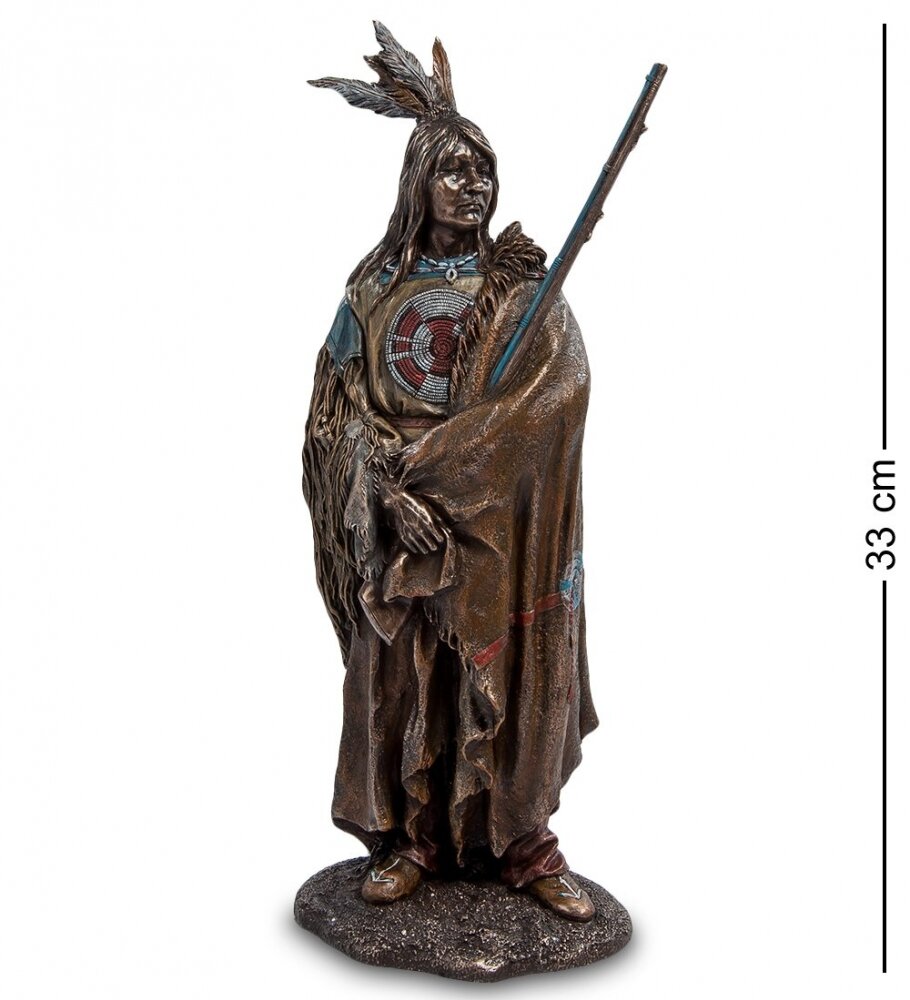 Статуэтка Veronese "Индеец с ружьем" (bronze) WS-93/ 1