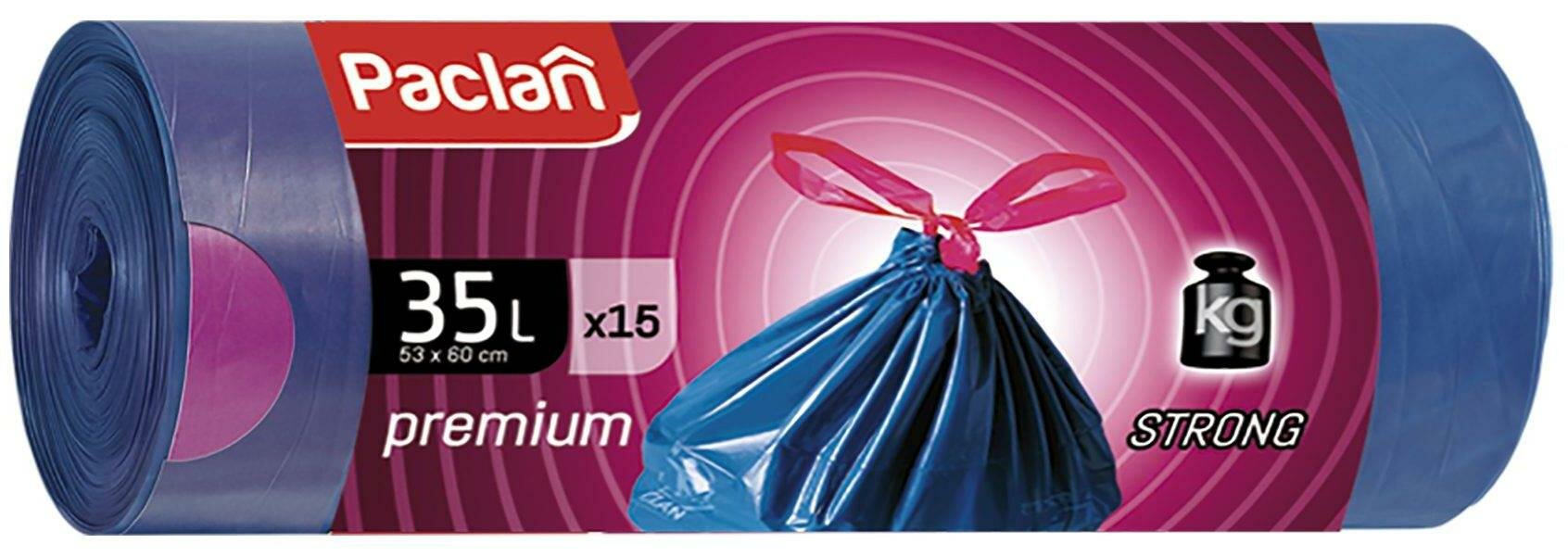 Мешки мусорные PACLAN Premium 35л 15шт - фото №3