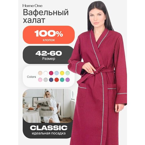 фото Халат home one, размер 42, красный