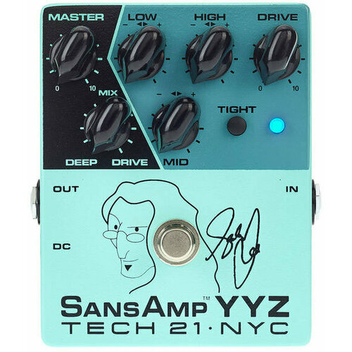YYZ-SH TECH 21 Подписной Geddy Lee басовый преамп полностью аналоговый SansAmp управление миксом смешивания тонов кнопка для более резкого искажения тона Drive активный 3-полосный эквалайзер 43938₽