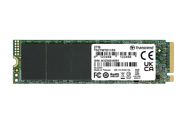 Накопитель SSD 2Tb Transcend TS2TMTE115S, PCI-E 3.0 x4, M.2 2280