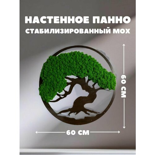 Панно стабилизированный мох для дизайна гостиной кухни