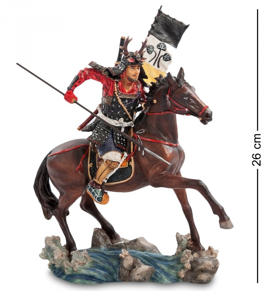 Статуэтка Veronese "Самурай на коне" (color) WS-742