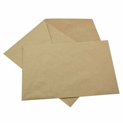 100 шт конверты из крафт бумаги Конверт почтовый KurtStrip (240x350, 90г, без клея) крафт, 1шт. (350/тр. кл.)
