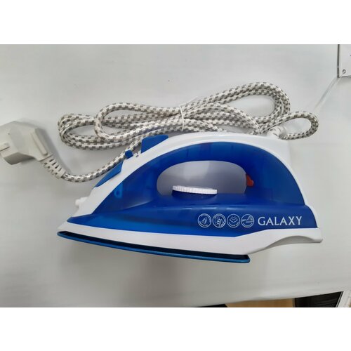 Утюг Galaxy GL 6121 1600 Вт керамическая подошва мерный стакан синий 1234591 129500₽