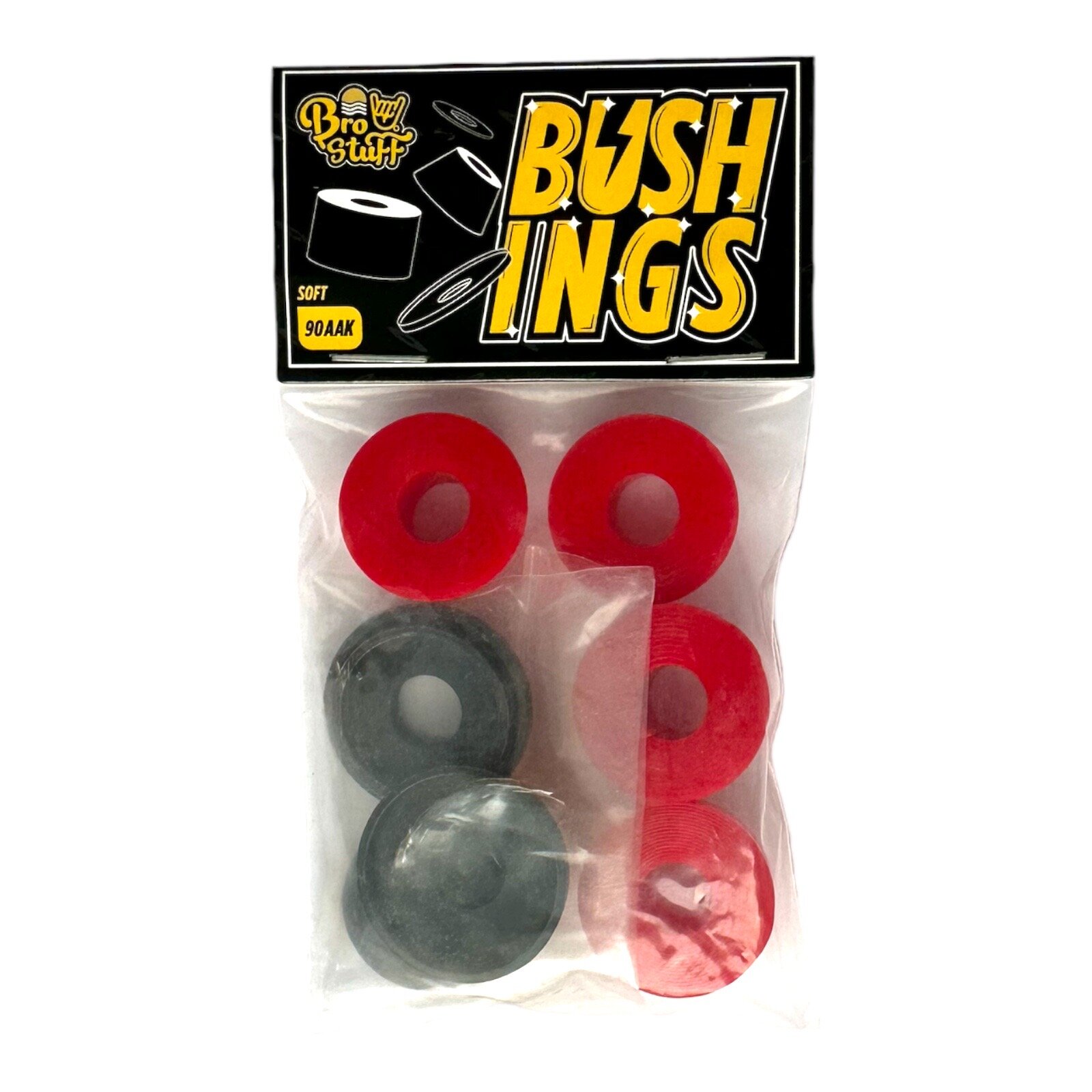 BroStuff medium bushings 90aak red