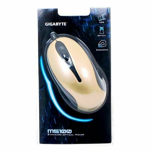 Мышь проводная Gygabyte GM-M5100-Gold (USB 2.0, 3btn, 800 dpi)