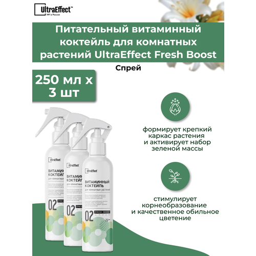 3 шт: Средство для комнатных Fresh Boost 250 мл (Спрей)