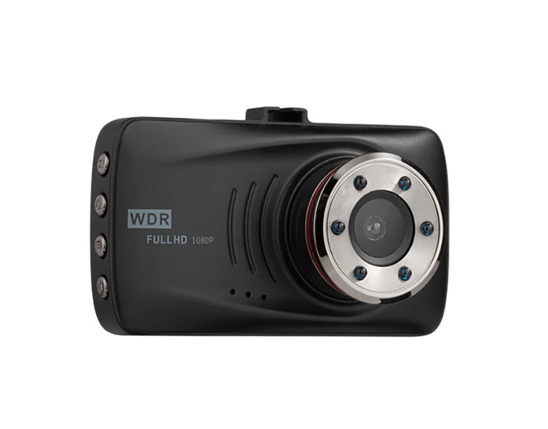 Автомобильный видеорегистратор c встроенным объективом и камерой заднего вида для парковки / Full HD 1080P / G-Sensor / LCD дисплей / 2 камеры