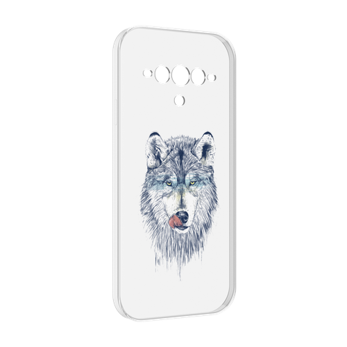 Чехол MyPads голодгый волк для Doogee V30 задняя-панель-накладка-бампер
