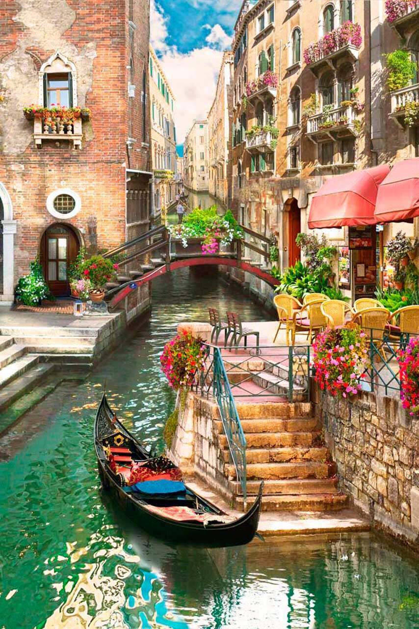 Фотообои Улочки Венеции в Италии 275x184 (ВхШ), бесшовные, флизелиновые, MasterFresok арт 7-111-2