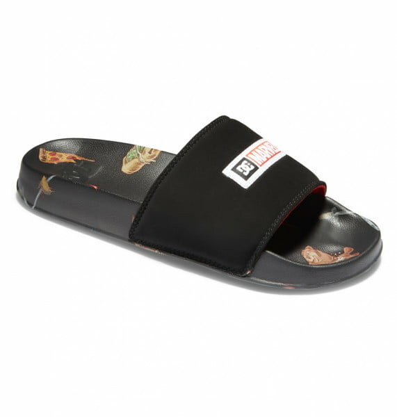 Мужские сланцы Marvel Deadpool x DC SHOES Slides Цвет черный Размер 9D