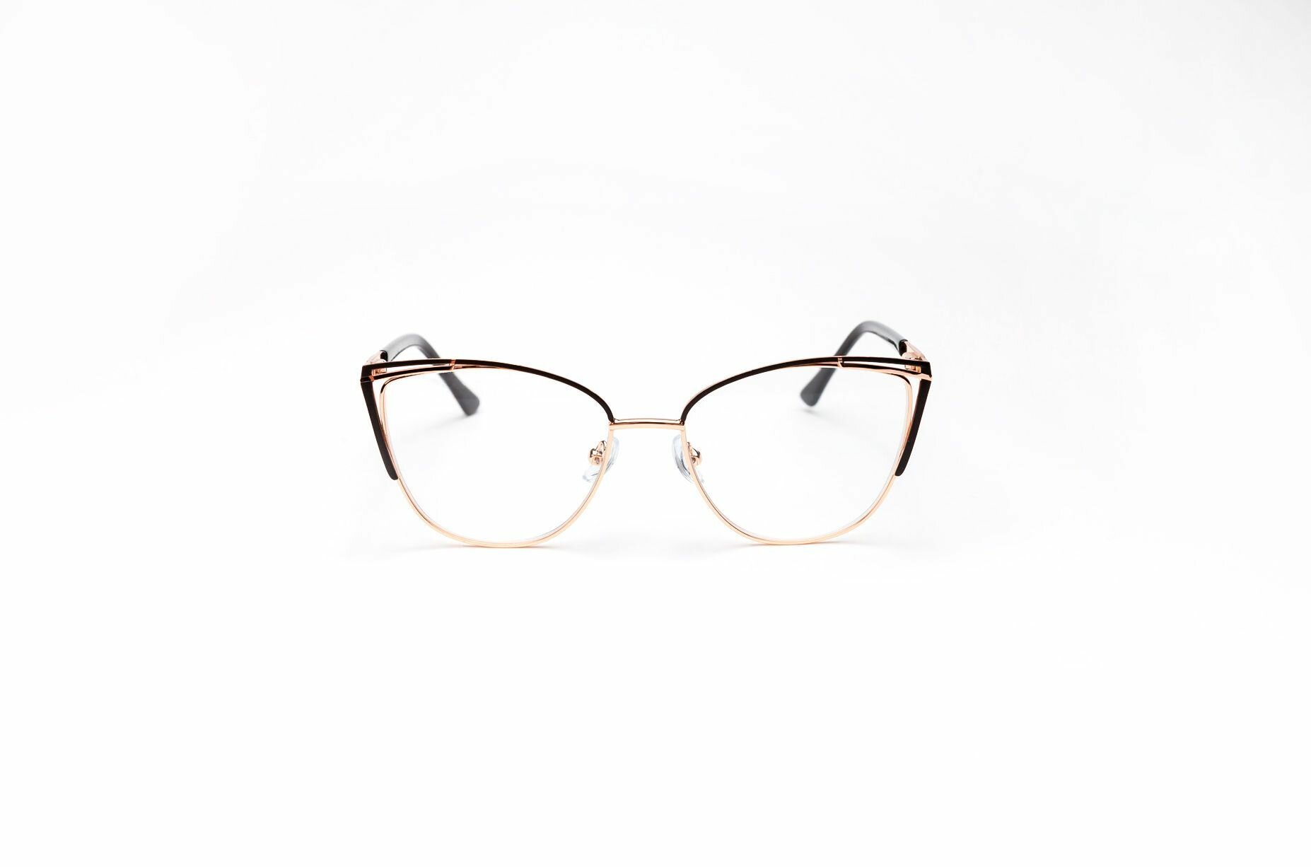 Очки Для Зрения Очки для зрения Marcello GA0368 C5 с диоптриями -3 /Очки женские для дали/Оправа металл/Кошачий глаз
