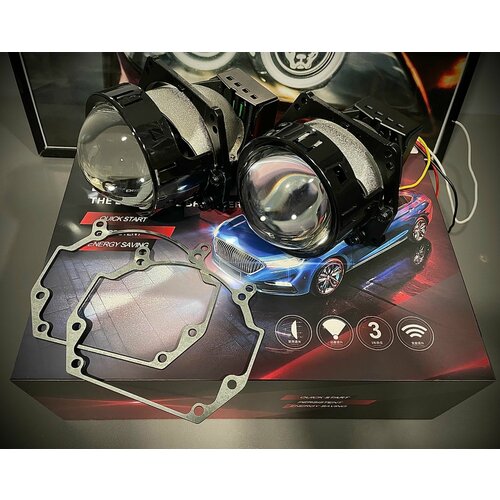 BI-Led светодиодные линзы Renault Laguna III 2007-2015 билед на лагуна