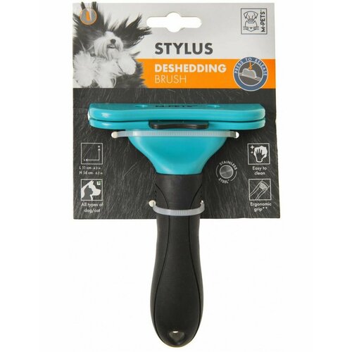 Дешеддер STYLUS, размер L, голубой 11*16 см m pets дешеддер stylus размер s 5 5 x16 см голубой