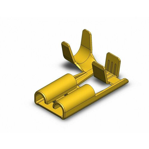 Клемма плоская неизолированная - гнездо угловое (мама) 6.3мм 1-2.5кв. мм SF1D EGRI(C), Hatko (в ленте) (500шт)