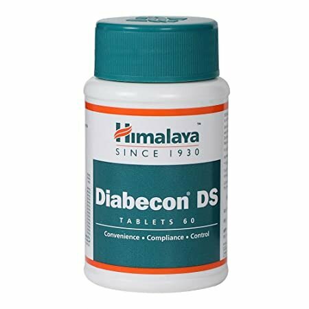 Таблетки Диабекон Двойная сила Хималая Хербалс (Diabecon DS Himalaya Herbals) при диабете и для контроля уровня сахара в крови, 60 таб