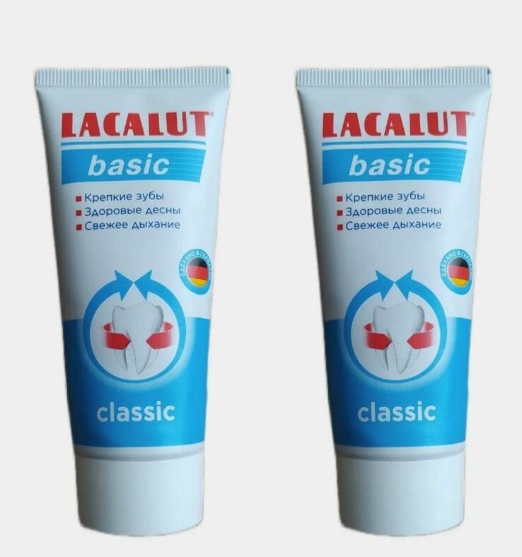 Lacalut Паста зубная Basic, 65 г , 2 шт