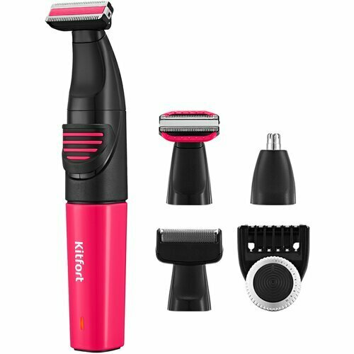 Триммер Kitfort КТ-3139-1 черныйрозовый 5Вт насадок в компл4шт 291100₽