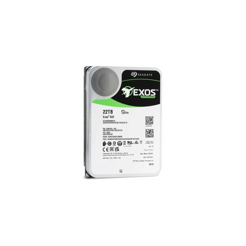 3.5" 22TB Seagate Exos X22 ST22000NM001E SATA 6Gb/s, 7200rpm, 512MB, 512e, Bulk - фото №4