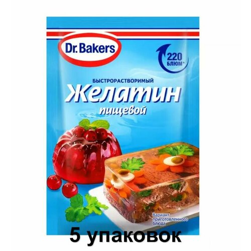 Dr.Bakers Желатин пищевой, 10 г, 80 уп