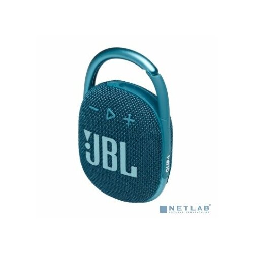 JBL Колонки JBL Динамик JBL Портативная акустическая система JBL CLIP 4, синяя (JBLCLIP4BLU) Синий