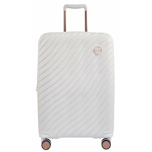 Чемодан MAGELLAN, 78 л, размер M, белый чемодан magellan 78 л размер m розовый