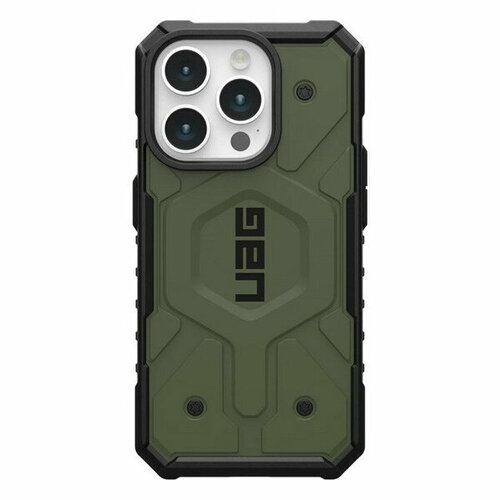 чехол uag pathfinder с поддержкой magsafe для iphone 15 pro прозрачный пепельный Чехол UAG Pathfinder с поддержкой MAGSAFE для iPhone 15 Pro, оливковый (Olive Drab) (114281117272)