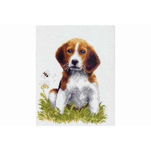 Канва с рисунком для вышивки крестом матренин посад Рекс, 20*25см, 1шт