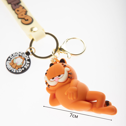 Брелок Шпицель гладкая фактура оранжевый 330₽