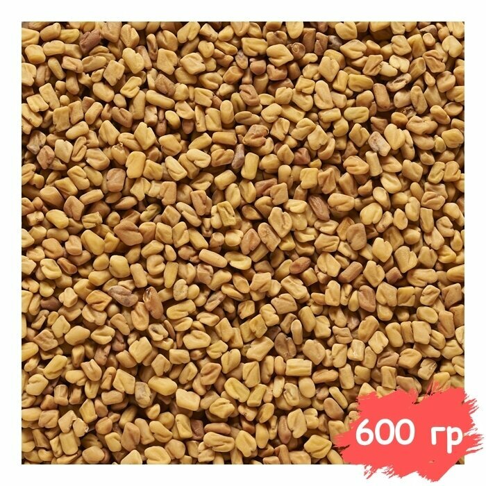 Пажитник Семена (Россия) натуральные цельные семена, шамбала, приправа и специя, Вегетарианский продукт, Vegan 600 гр