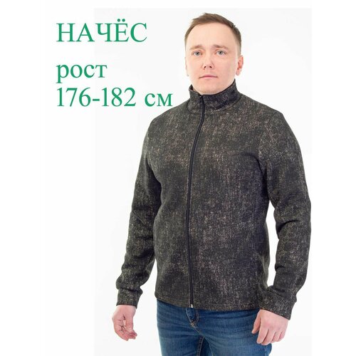 фото Толстовка белошвейка, размер 58, коричневый