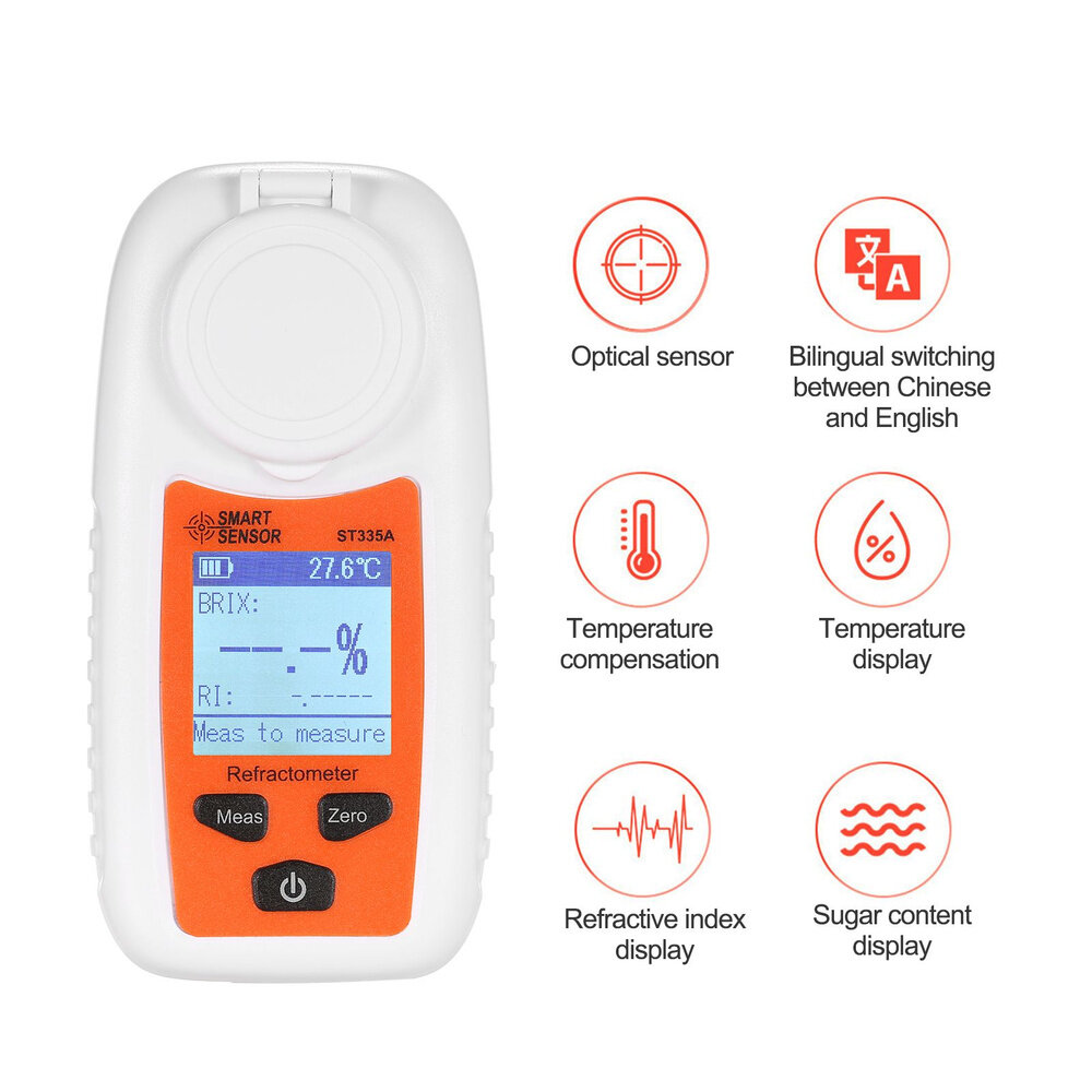 Рефлектометры Цифровой рефрактометр SMART SENSOR ST335A
