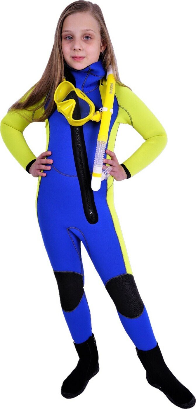 Гидрокостюм неопреновый, 5 мм, со шлемом, р-р 12