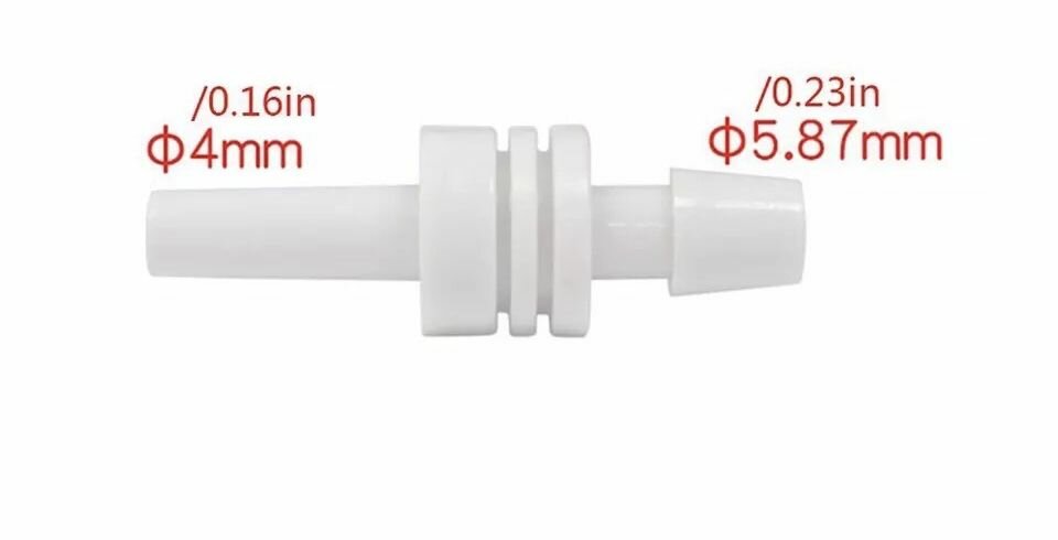 фото Переходник (адаптер, штуцер) для манжеты тонометра прямой 4мм