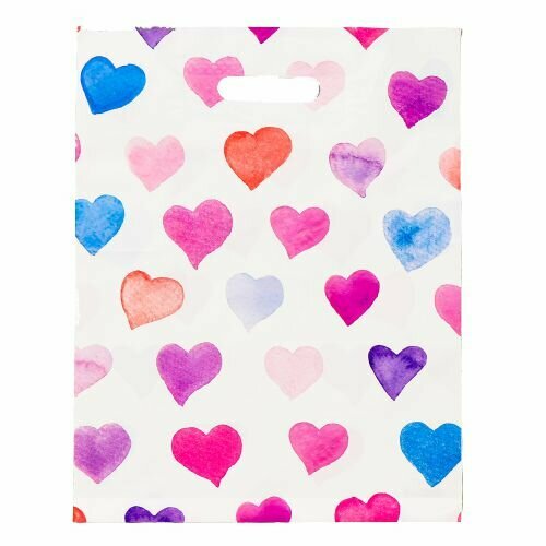 фото ТикоПластик Пакет полиэтиленовый с вырубной усиленной ручкой 31х40 см, 60 мкм 48