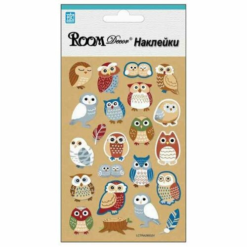 Наклейка Совы мини 10х15 см