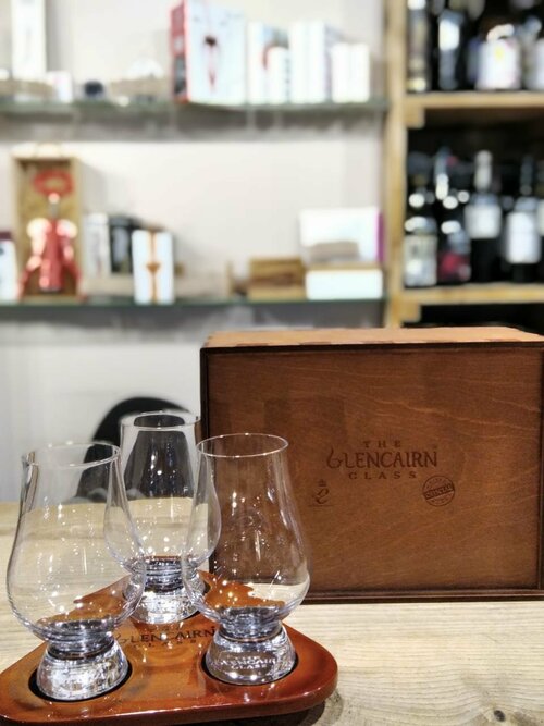 Glencairn Набор Glencairn Glass Гленкейрн Гласс из 3х бокалов для виски + подставка 190 мл п/у дерево