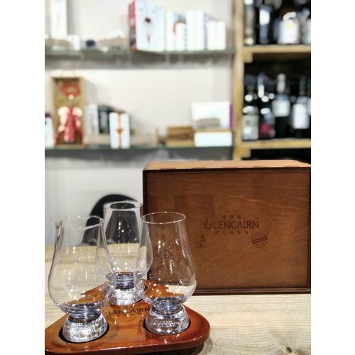 Glencairn Набор Glencairn Glass Гленкейрн Гласс из 3х бокалов для виски + подставка 190 мл п/у дерево