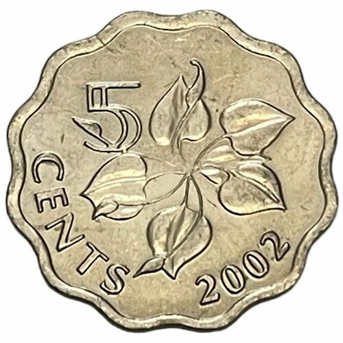 Свазиленд 5 центов 2002 г.