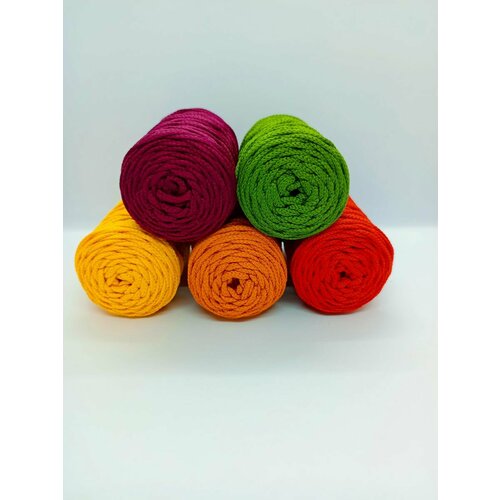 Шнур полиэфирный для вязания 3мм подарочный набор (№37)