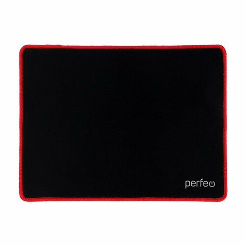 Коврик для мыши Perfeo Black, игровой, 320x240x3 мм, чёрно-красный perfeo fancy red black