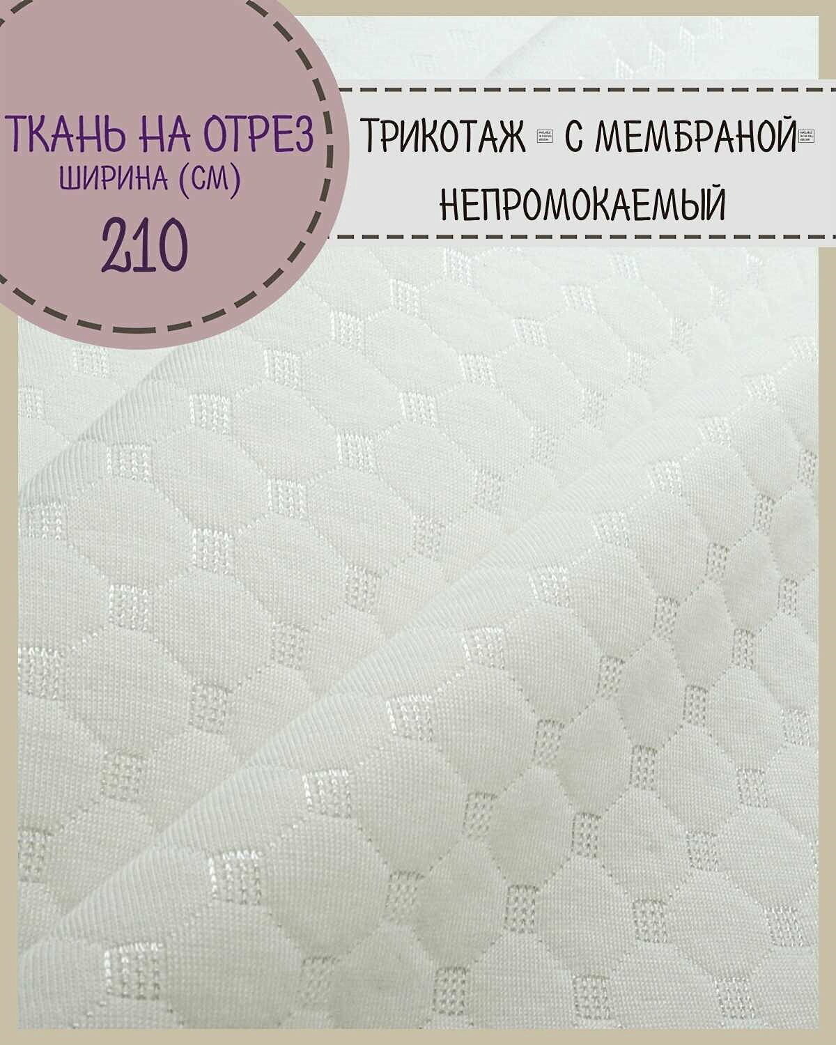 Ткань Трикотажная  с мембраной непромокаемая  пл  180 г м2  ш 210  на отрез  цена за пог  метр