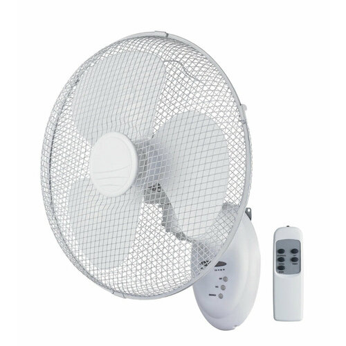 Вентилятор настенный Equation Derby 45 Вт D40 см с пультом управления цвет белый 680100₽