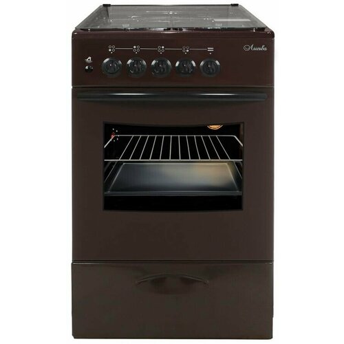 Газовая плита Лысьва ГП 400 МС-2у коричневый со стеклянной крышкой реш чугун 2331500₽