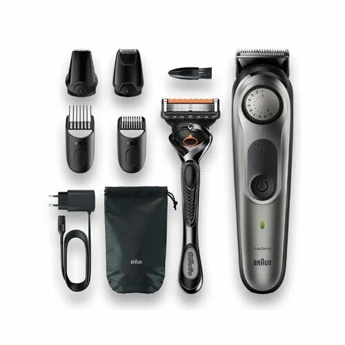 Триммер для бороды и усов Braun BT7320 4 насадки бритва Gillette 799000₽