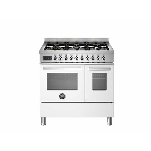 PRO96L2EBIT Варочный центр Bertazzoni 6 газовых конфорок два многофункциональных электрических шкафа 90 см Белый глянец 59590000₽